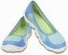 Crocs 15375 49C Pair Duet Busy Day Ballet Flat W Electric Blue White