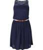 Being Human Women's Navy Dress with Lace Detailing bhwdr6030_navy_6